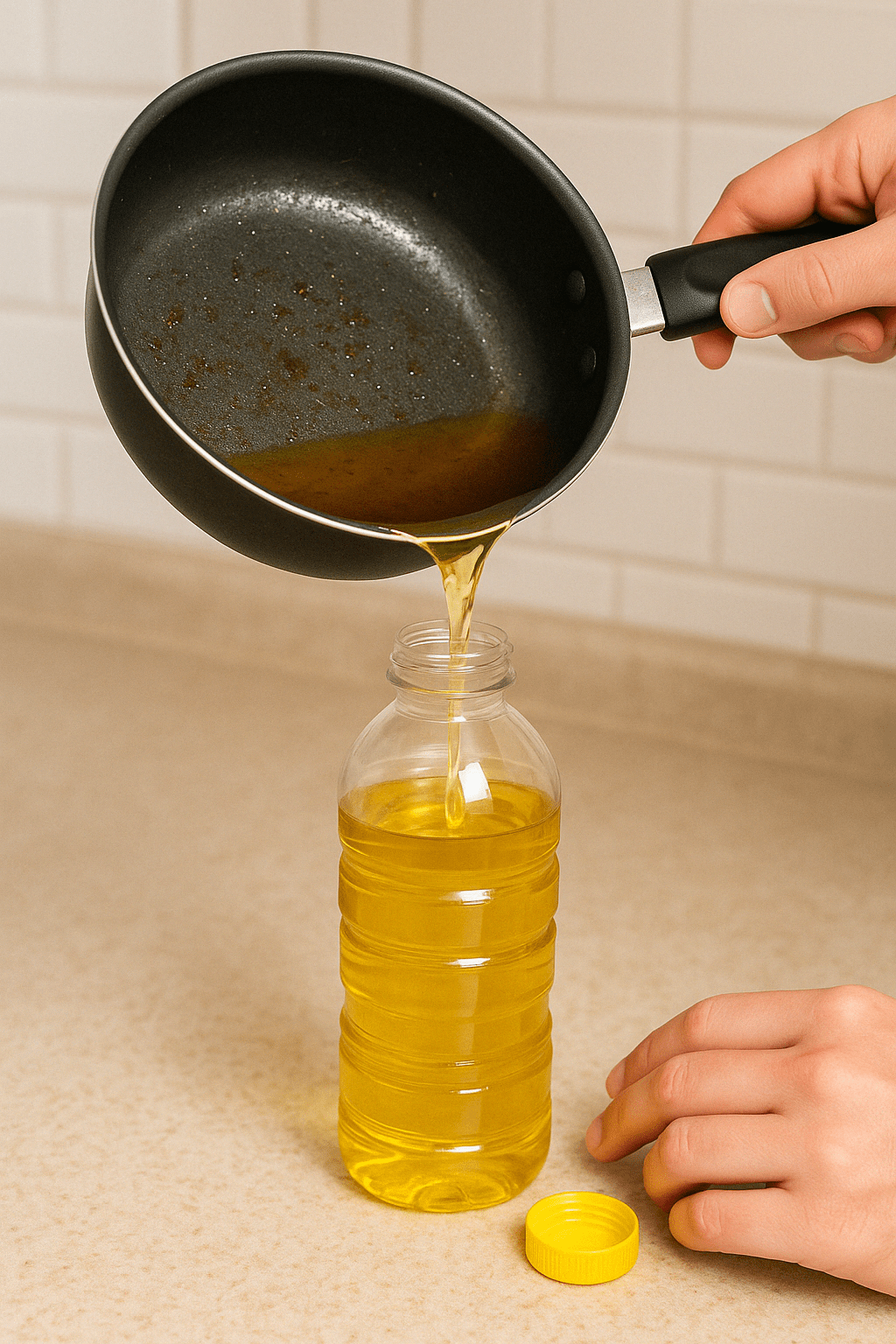 cómo desechar aceite de cocina